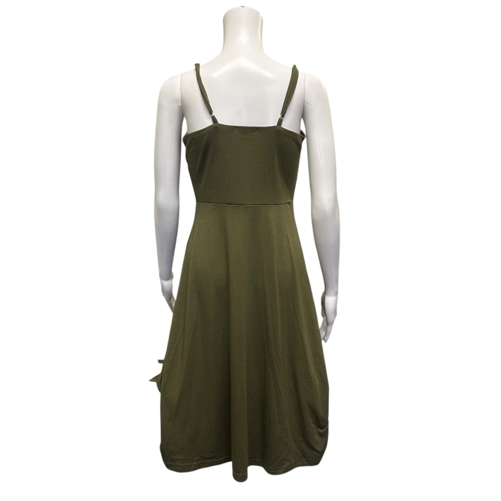 Berydress Olive Green Button Down Midi Dress Size S - Picture 5 of 7